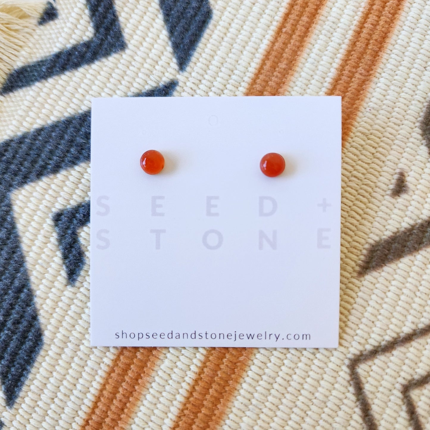 Carnelian Studs