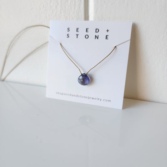 Iolite Floating Necklace