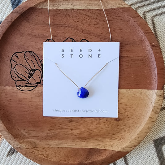 Lapis Floating Necklace