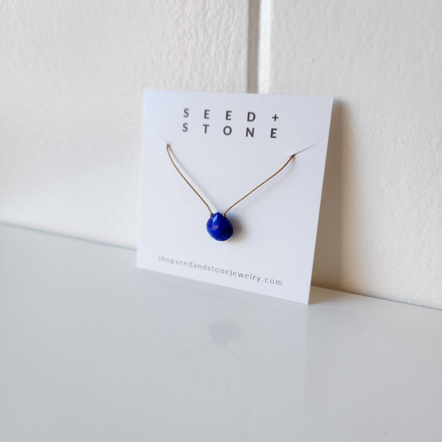 Lapis Floating Necklace