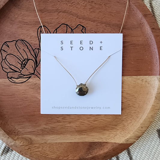 Pyrite Floating Necklace